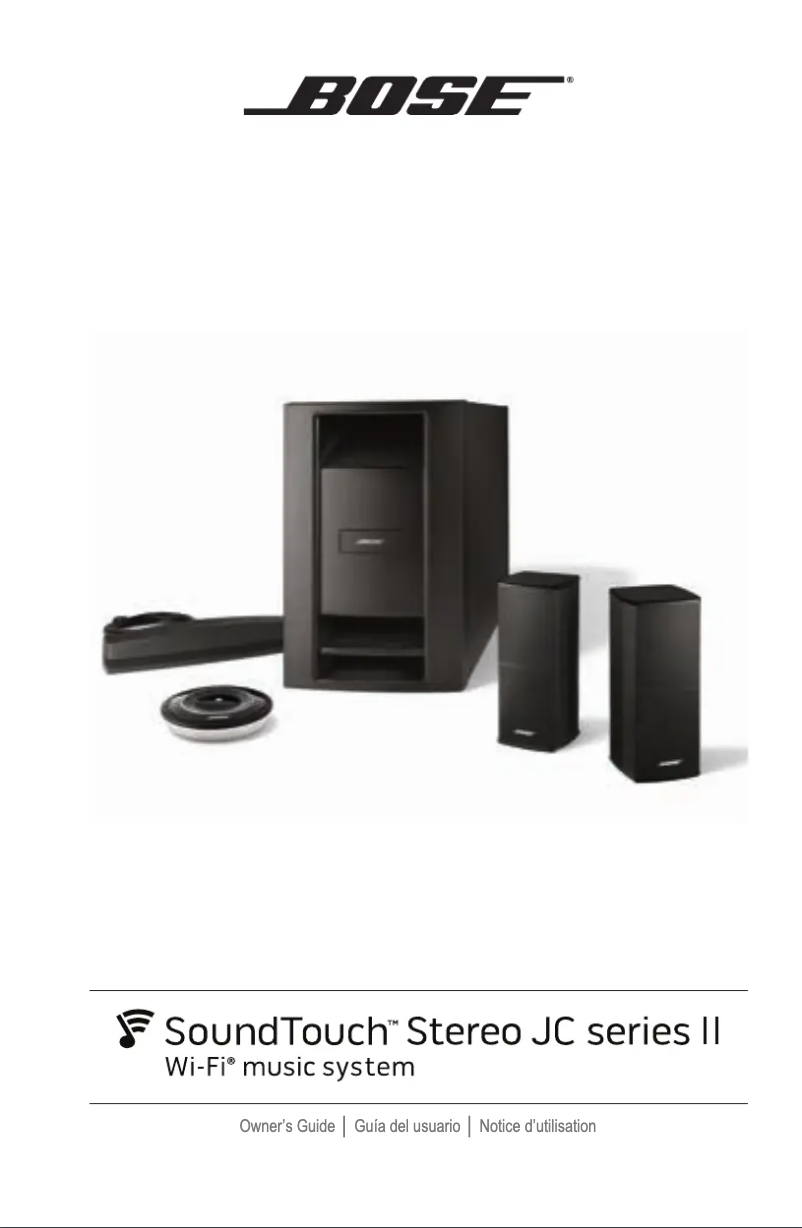 First page image of the manual for SoundTouch Stereo JC Series II