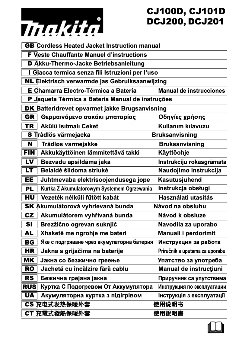 Page 1 of the manual User Manual Makita CJ100DZ3XL