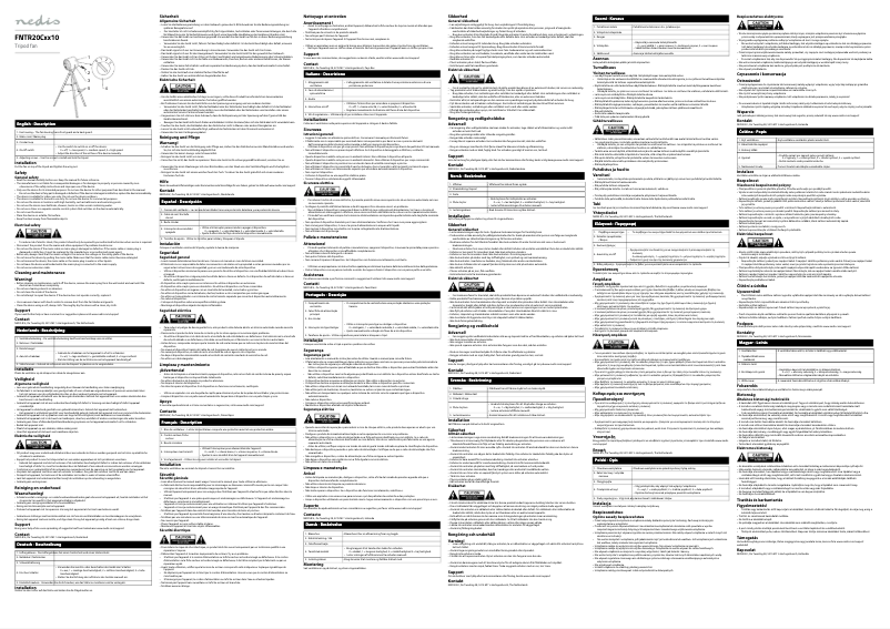 Page 1 of the manual User Manual Nedis FNTR20CWD10
