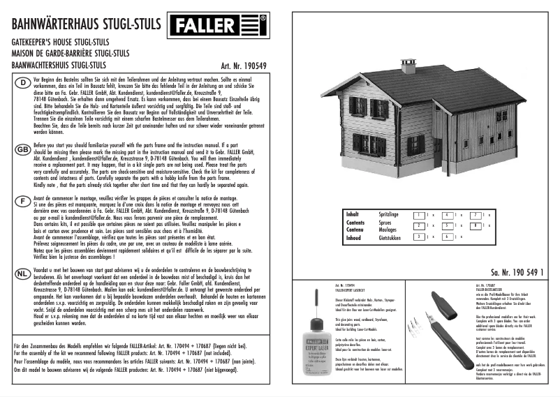 First page image of the manual for 190549