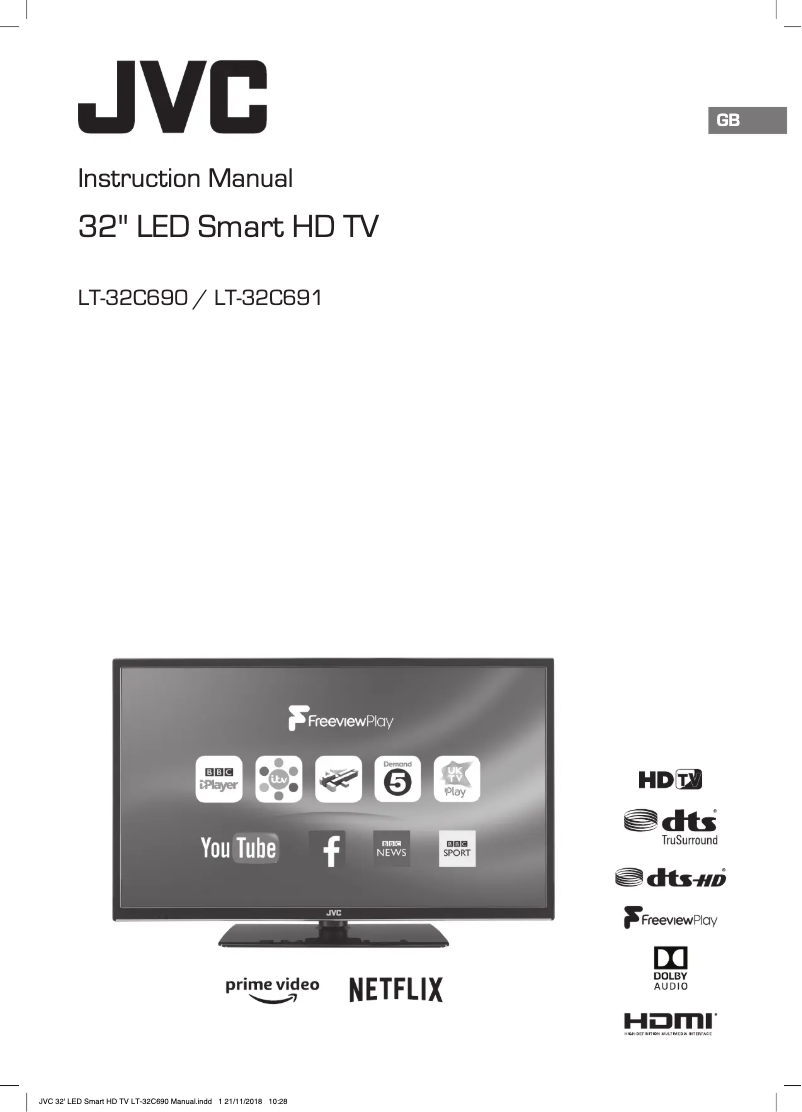 Page 1 of the manual User Manual JVC LT-32C691