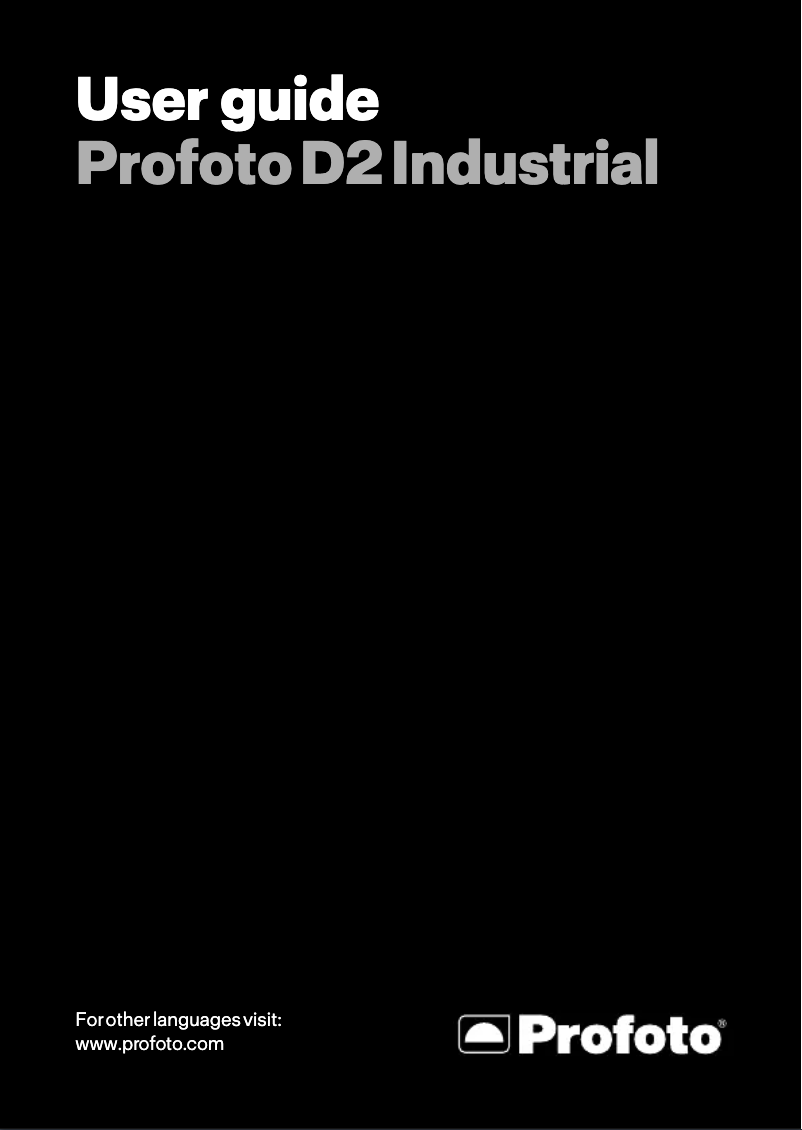 First page image of the manual for D2 Industrial