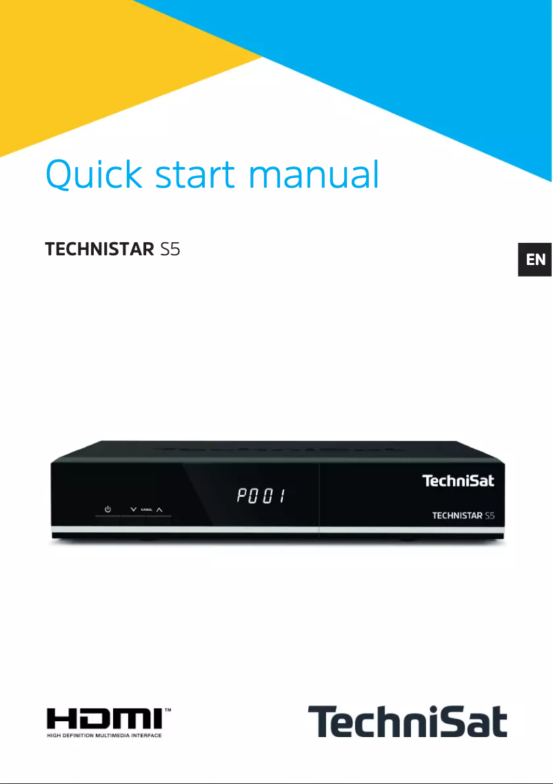 First page image of the manual for Technistar S5