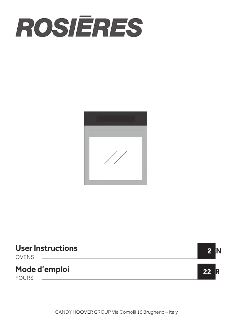 First page image of the manual for RFXC5M0479PN WF