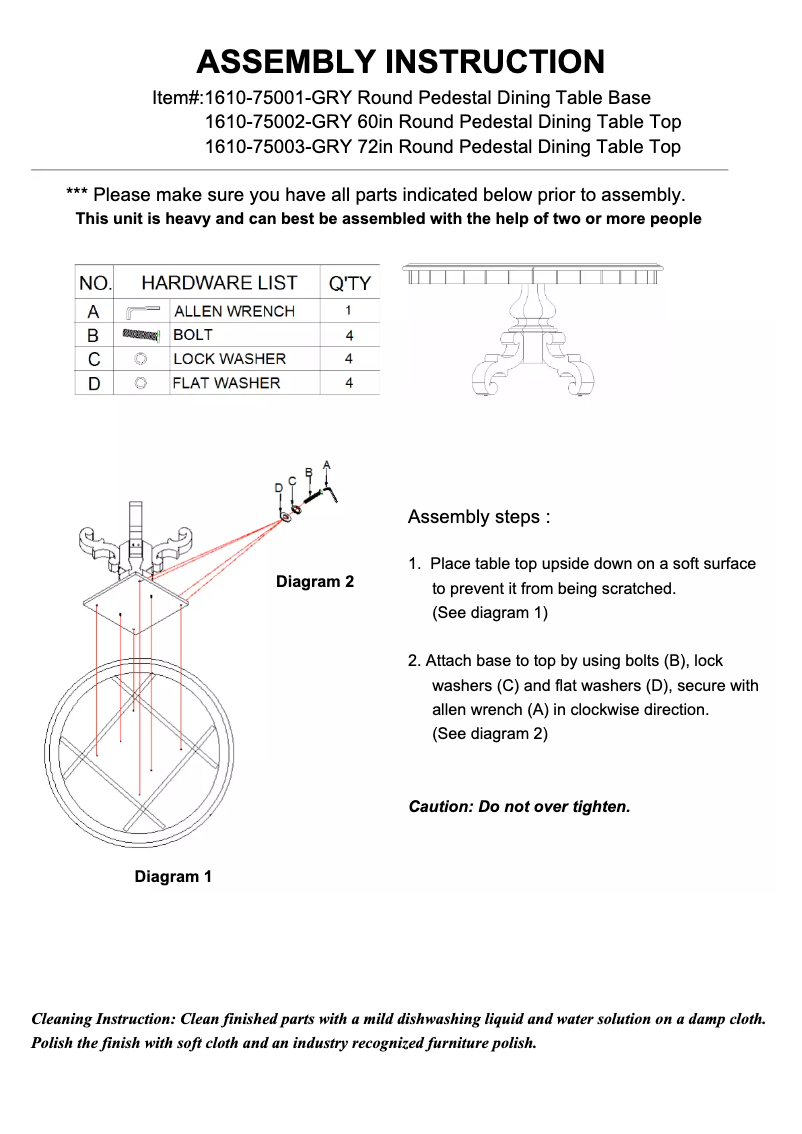 Page 1 of the manual User Manual Hooker 1610-75001-GRY