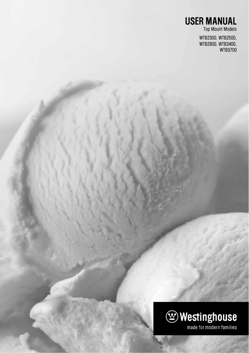 First page image of the manual for WTB2500PC