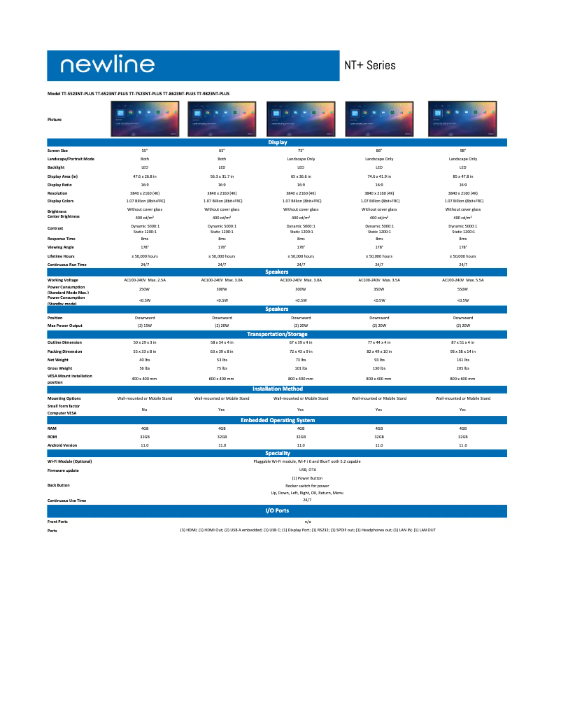 Image de la première page du manuel de l'appareil TT-8623NT-PLUS