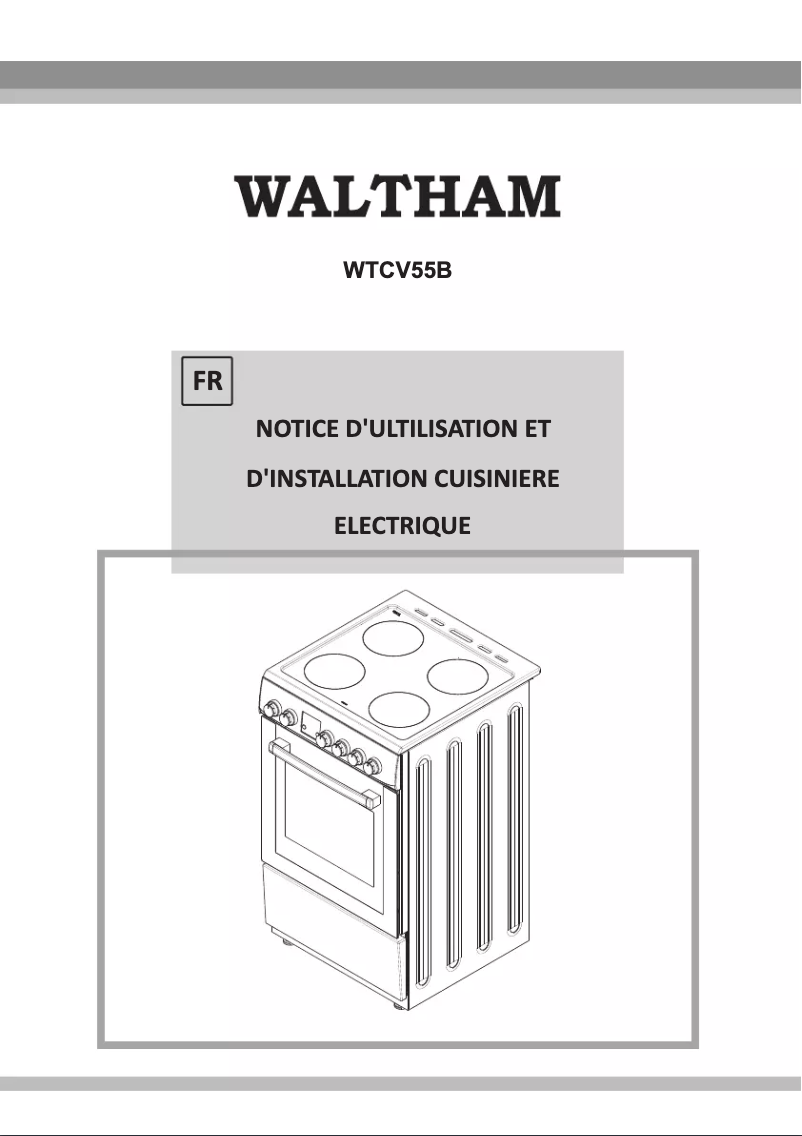 Page 1 of the manual User Manual Waltham WTCV 55 B