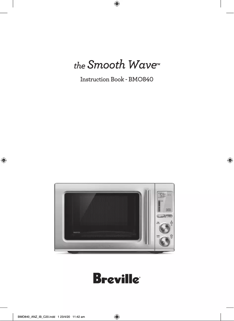 First page image of the manual for the Smooth Wave BMO840