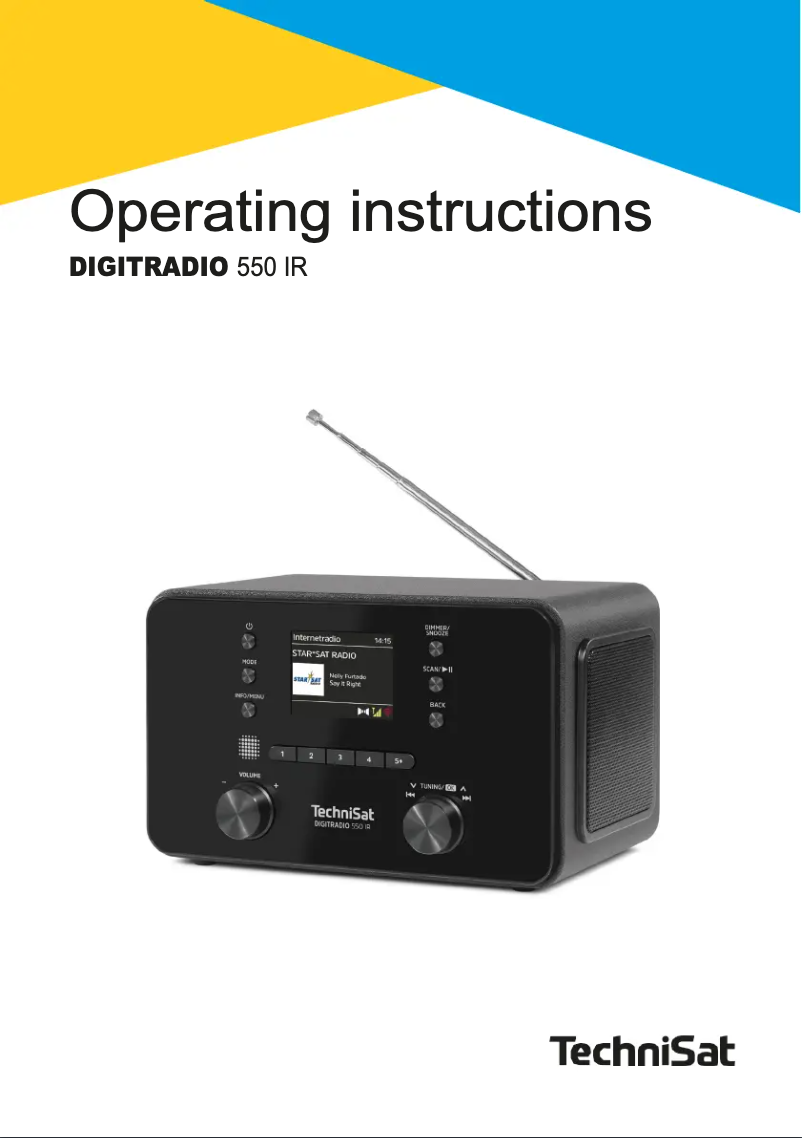 First page image of the manual for DIGITRADIO 550 IR