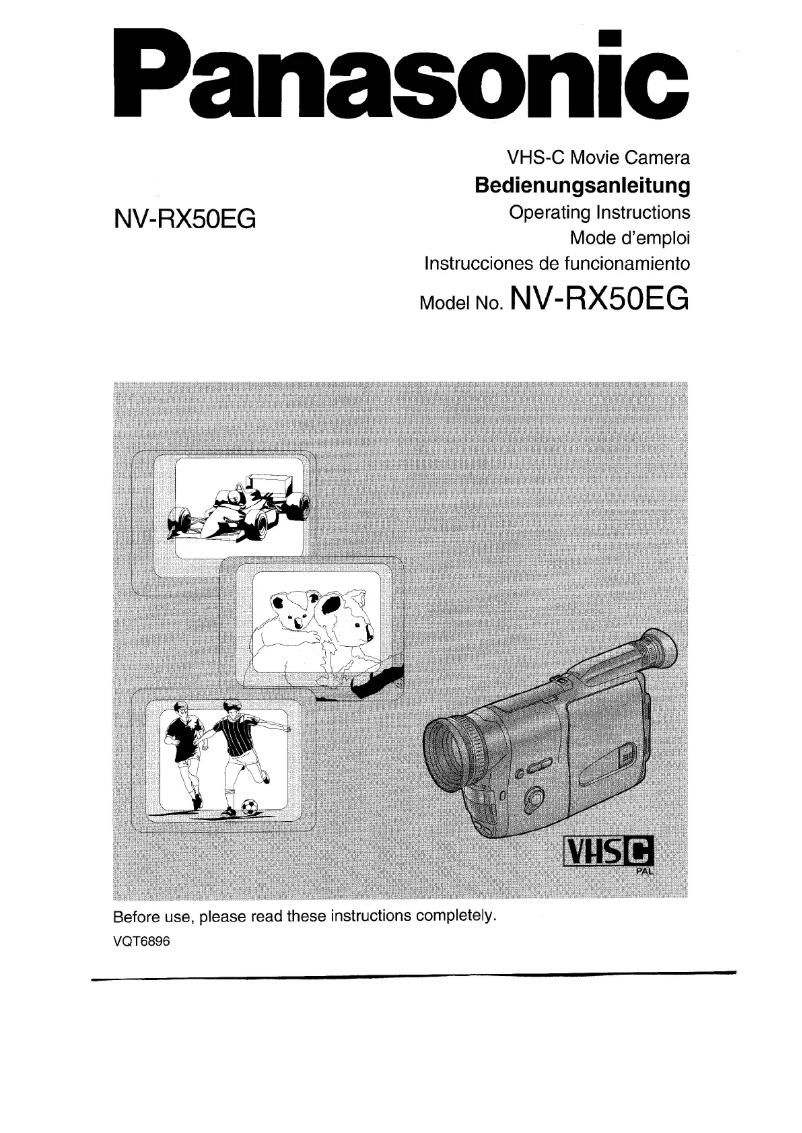Page 1 of the manual User Manual Panasonic NV-RX50