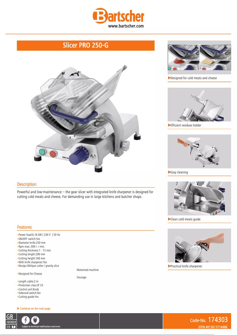 First page image of the manual for 174303