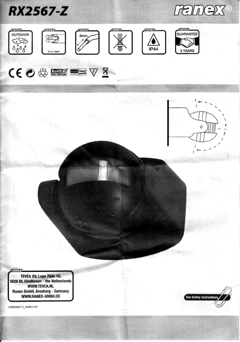 Page 1 of the manual User Manual Ranex RX2567-Z