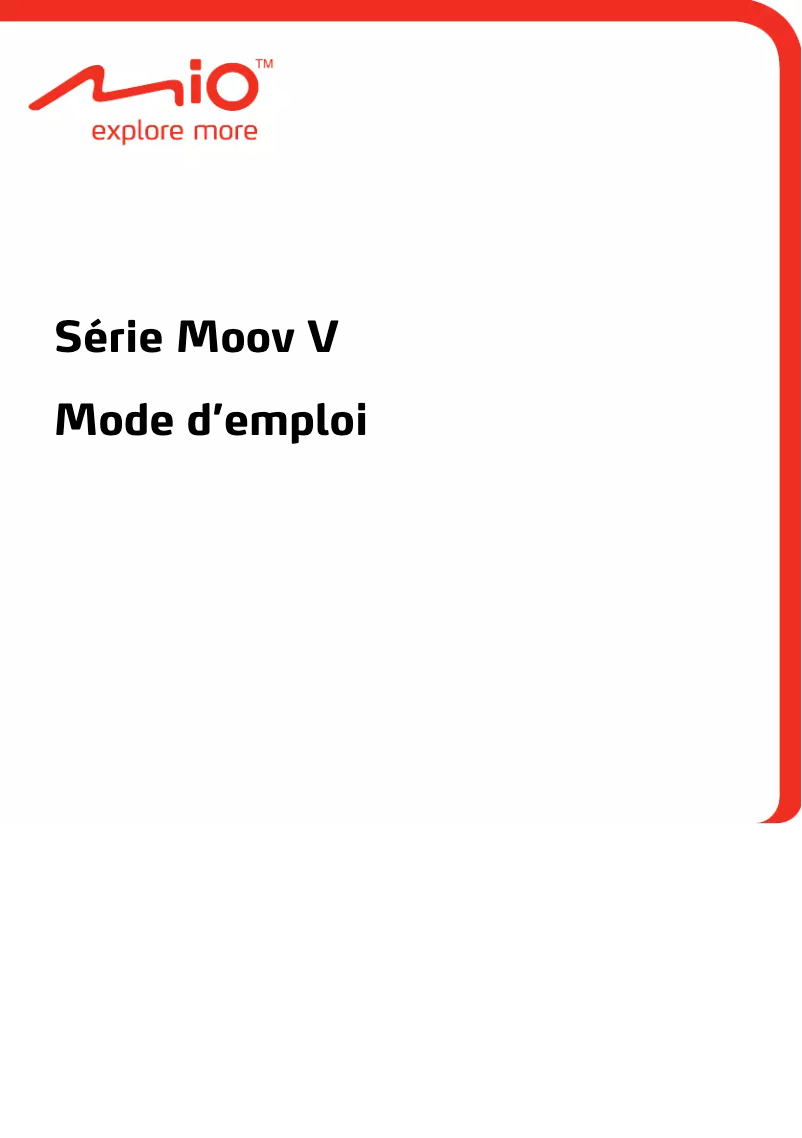 Page 1 of the manual User Manual Mio Moov Spirit V 735