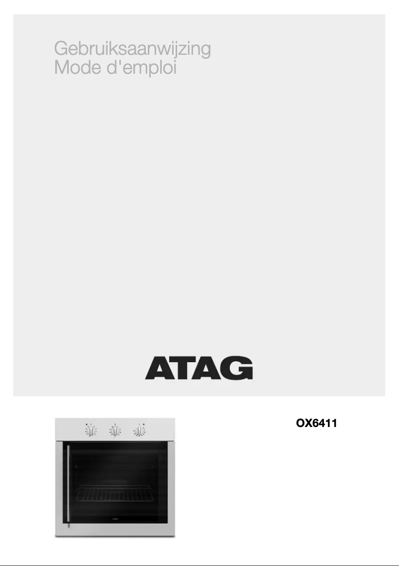 Page 1 of the manual User Manual Atag OX6411LR