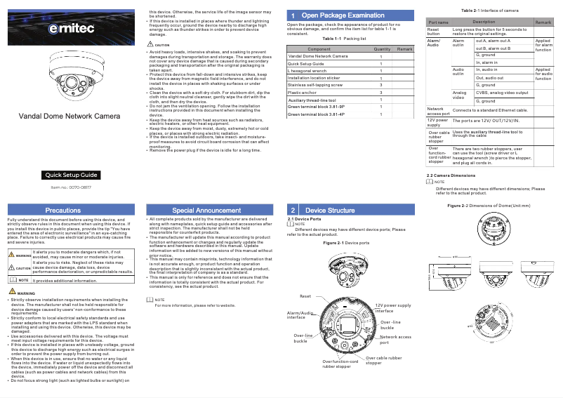 First page image of the manual for 0070-08117