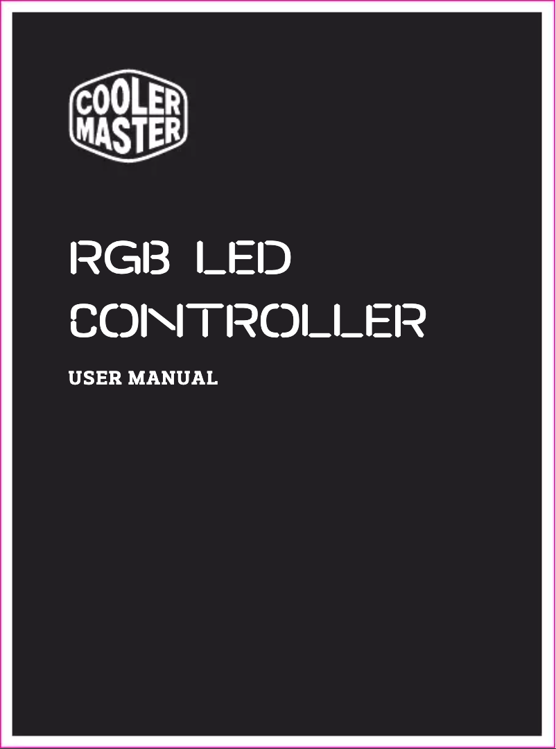 First page image of the manual for RGB LED Controller