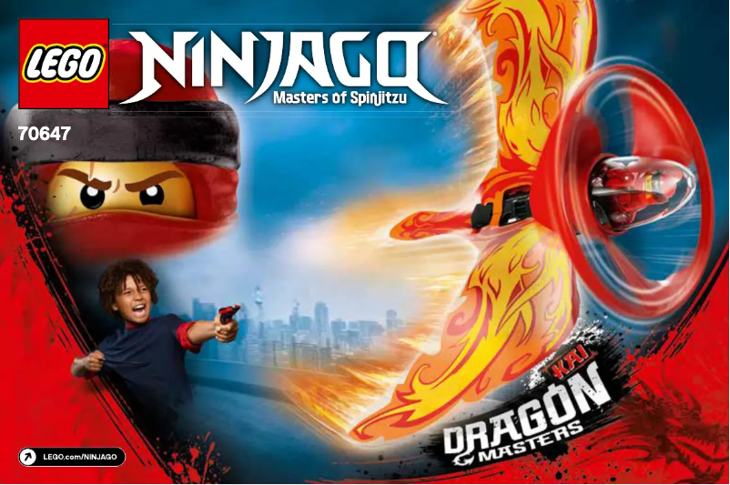 First page image of the manual for Ninjago 70647