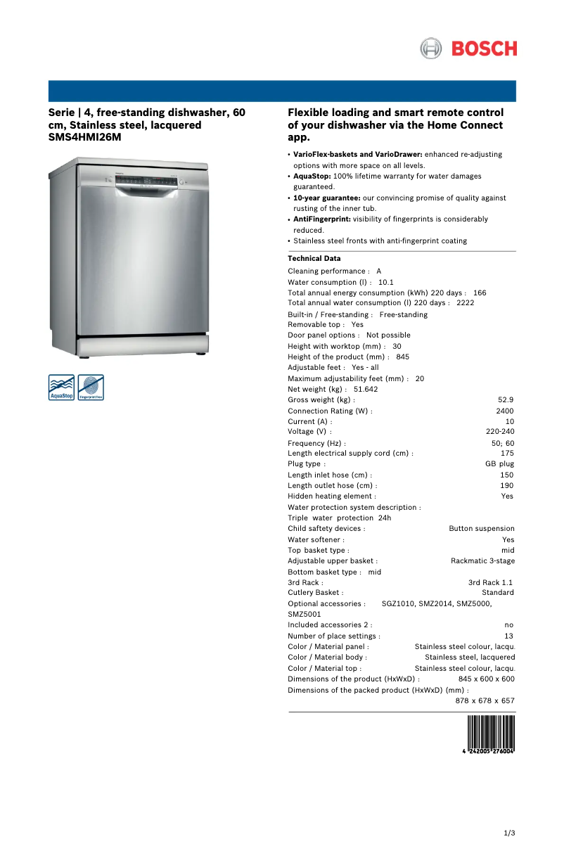 First page image of the manual for SMS4HMI26M