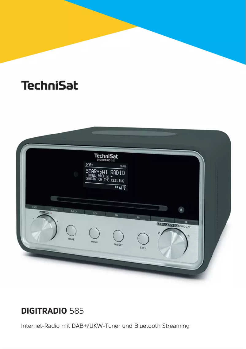 Page 1 of the manual User Manual TechniSat DigitRadio 585
