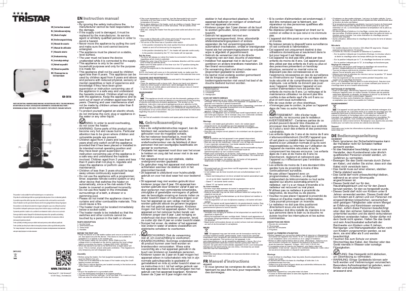 Image de la première page du manuel de l'appareil KA-5816