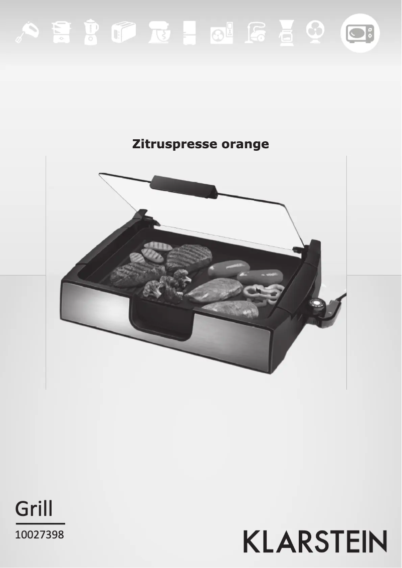 Page 1 de la notice Manuel utilisateur Klarstein 10027398