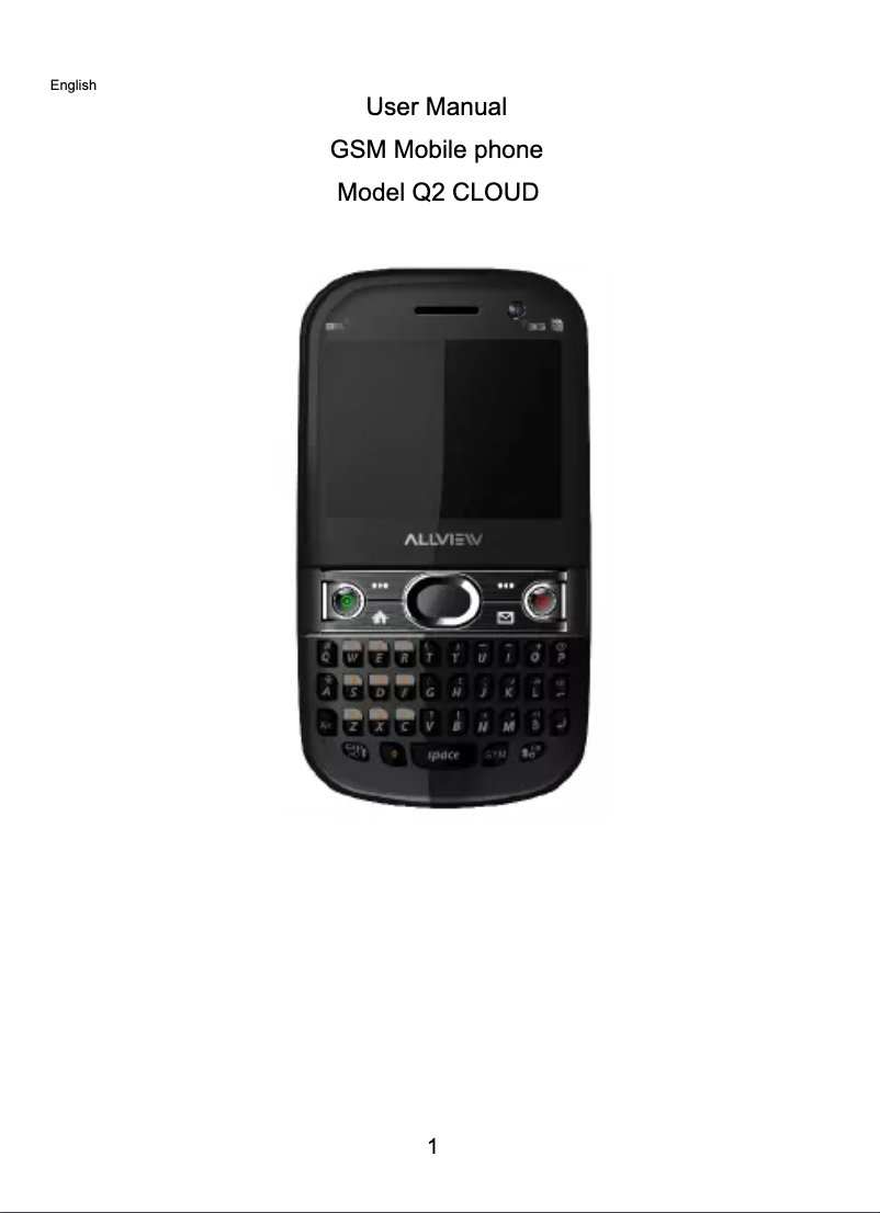 First page image of the manual for Q2 Cloud