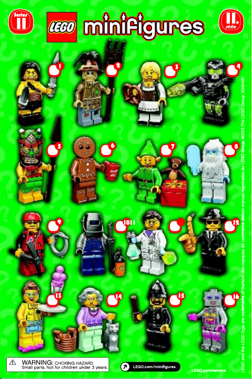 First page image of the manual for Minifigures 71002