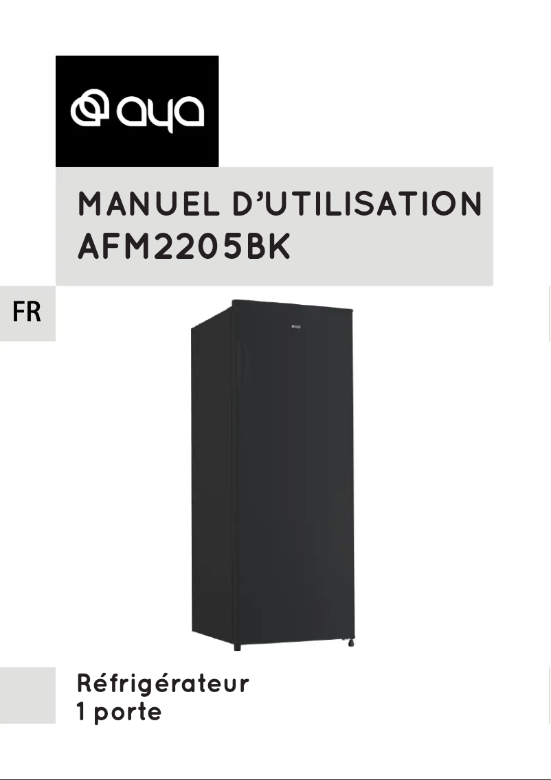 First page image of the manual for AFM2205BK