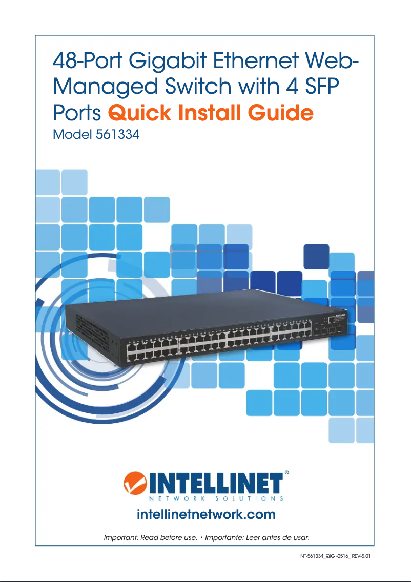 Page 1 of the manual User Manual Intellinet 561334