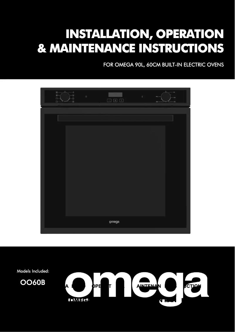 First page image of the manual for OO60B1