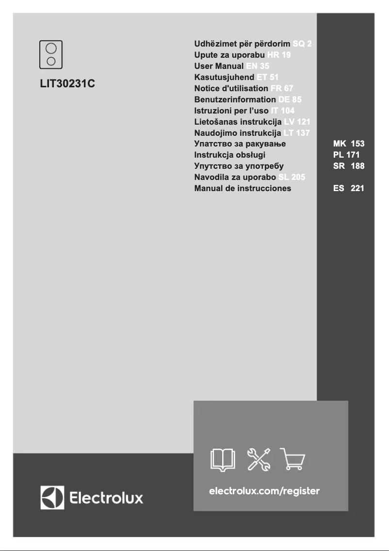 First page image of the manual for LIT30231C