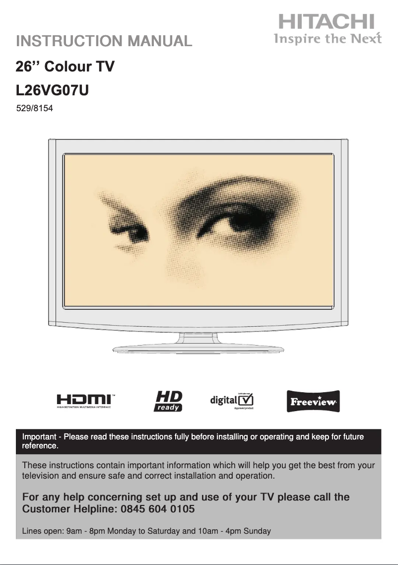 First page image of the manual for L22VG07U