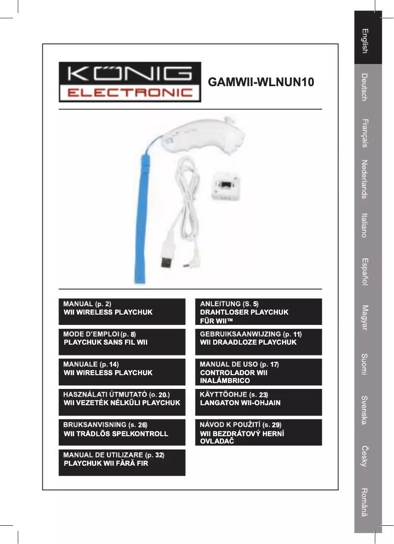 Page 1 of the manual User Manual Konig GAMWII-WLNUN10