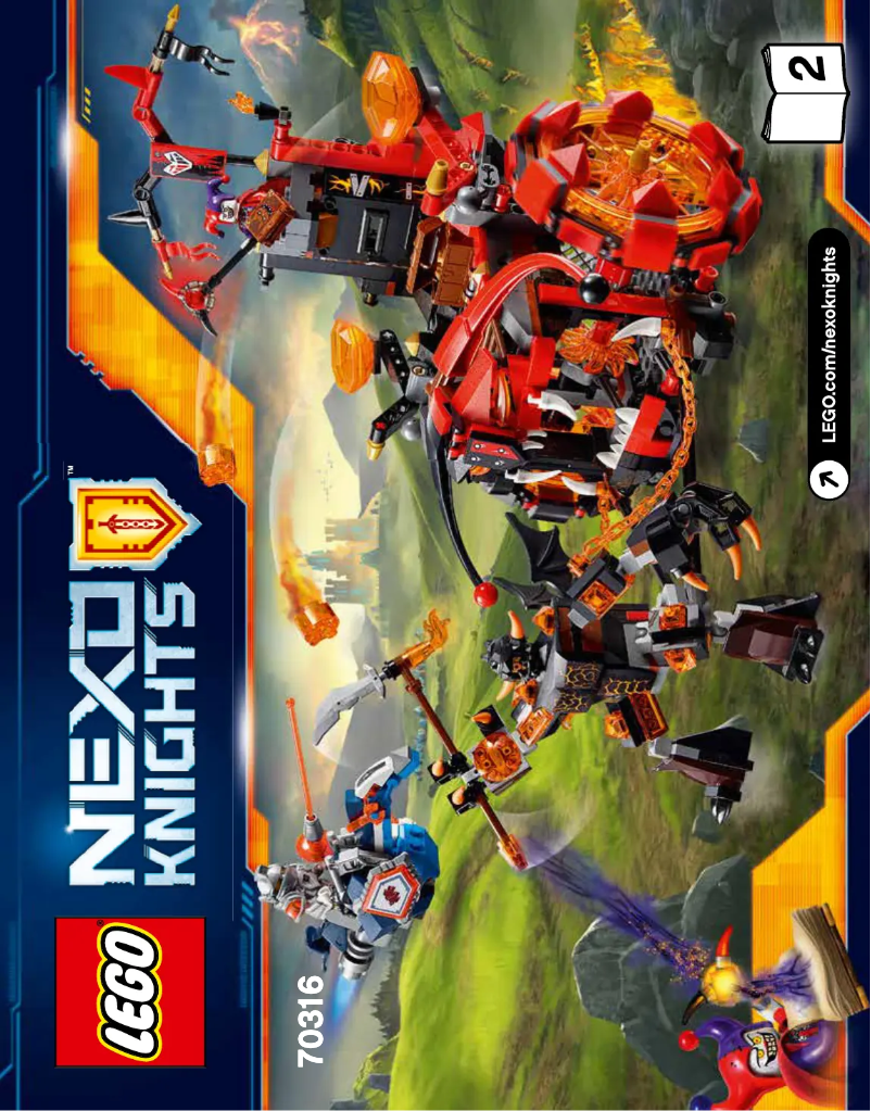 First page image of the manual for Nexo Knights 70316