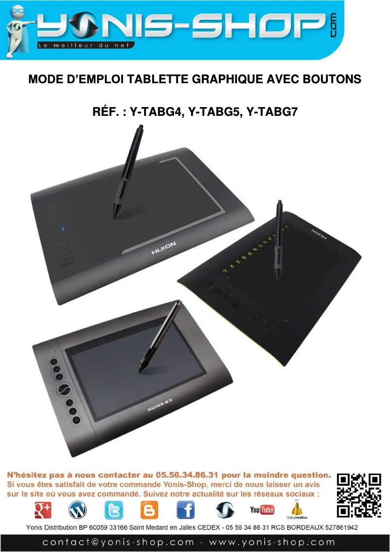 Page 1 of the manual User Manual Yonis Y-TABG5