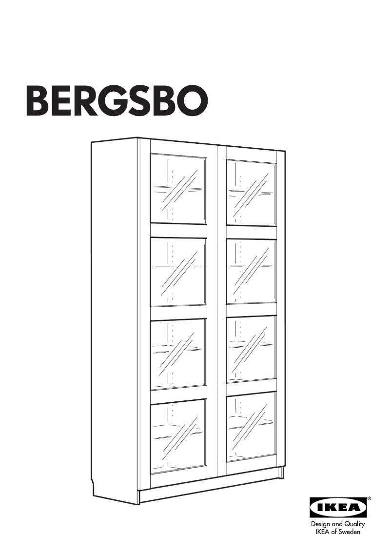 First page image of the manual for BERGSBO