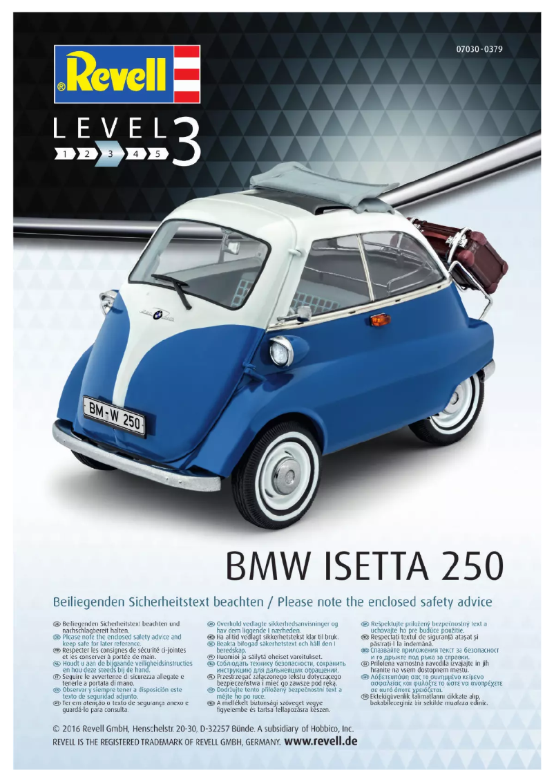 First page image of the manual for BMW Isetta 250