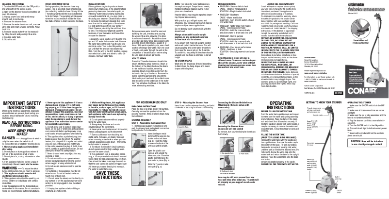 Page 1 of the manual User Manual Conair GS7RXF