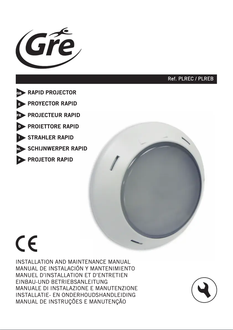 First page image of the manual for PLREB