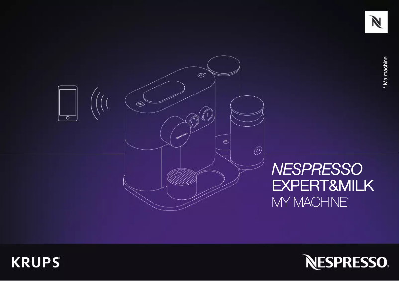 Page 1 of the manual User Manual Krups Nespresso Expert & Milk XN6018