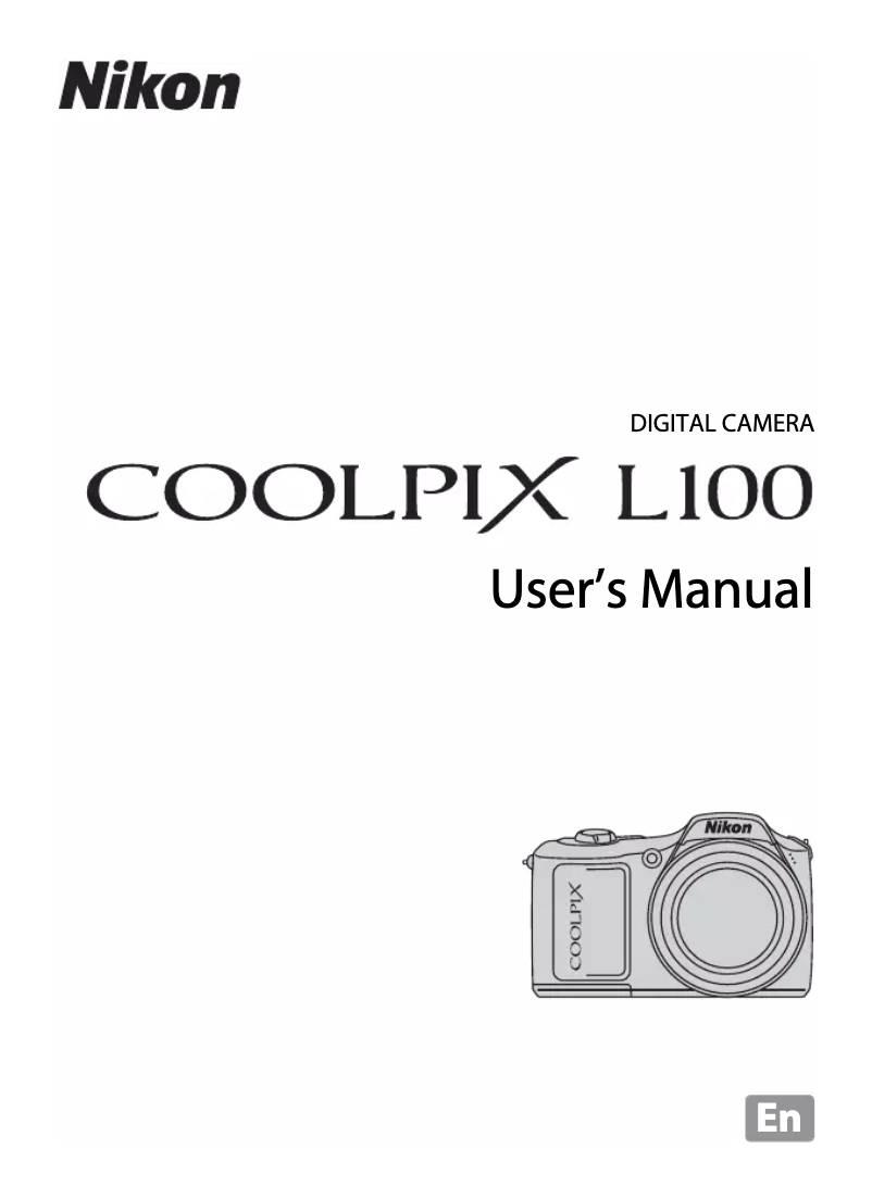 Page 1 of the manual User Manual Nikon Coolpix L100