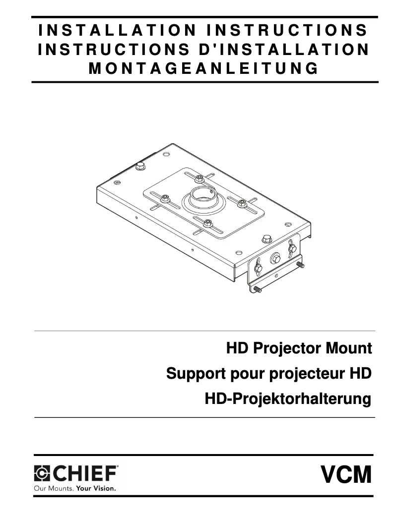 First page image of the manual for VCMU