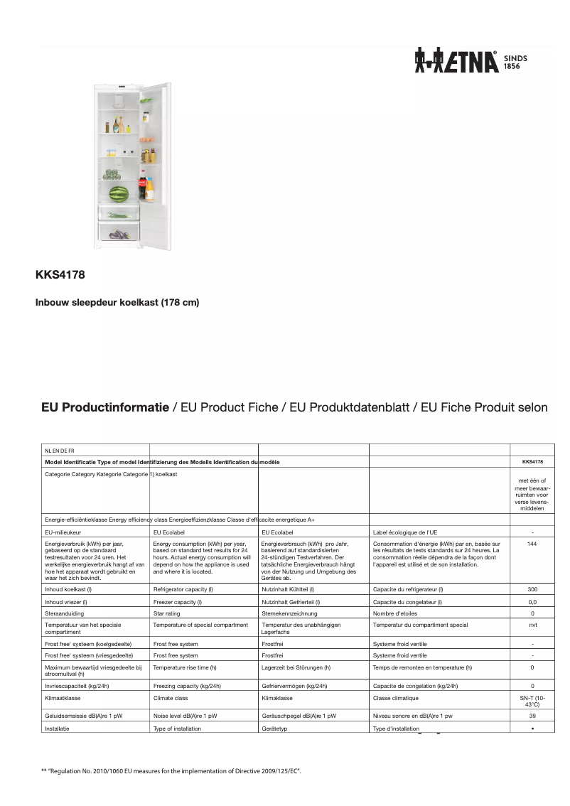 First page image of the manual for KKS4178