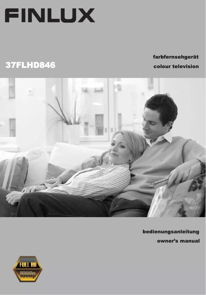 Page 1 of the manual User Manual Finlux 37FLHD846