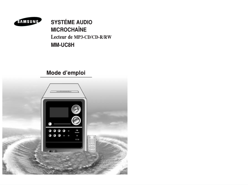 Page 1 of the manual User Manual Samsung MM-UC8H