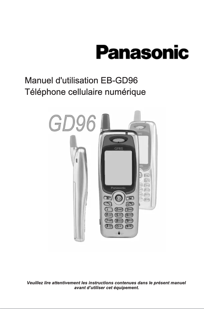 First page image of the manual for EB-GD96