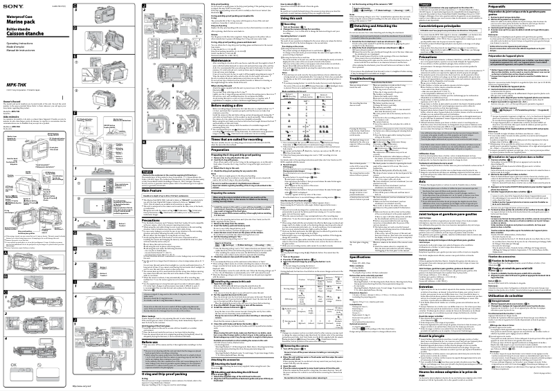 Page 1 of the manual User Manual Sony MPK-THK