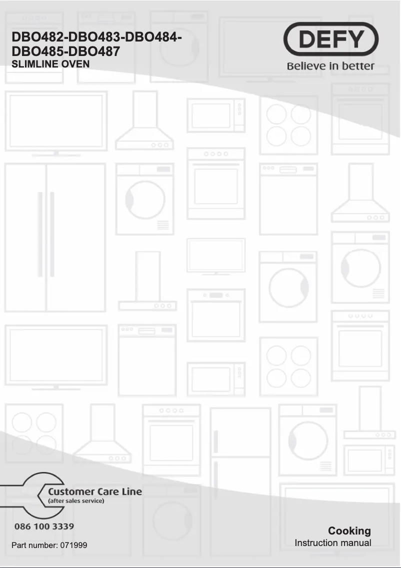 First page image of the manual for DBO485