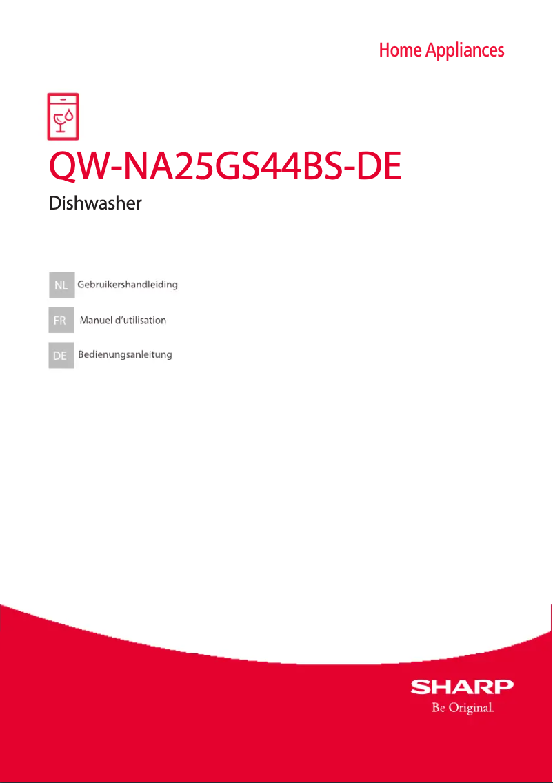 Page 1 of the manual User Manual Sharp QW-NA25GS44BS-DE
